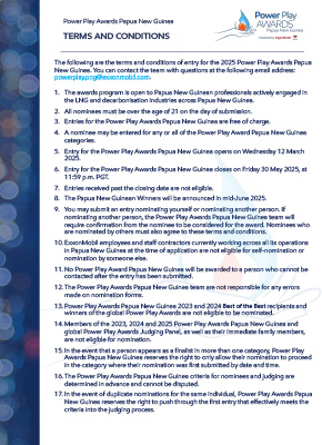 Terms and Conditions